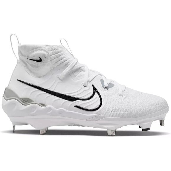 Nike Alpha Huarache NXT White Black Football Cleats‎ DJ6517-100 Men Size 8 NWOT - Picture 1 of 10